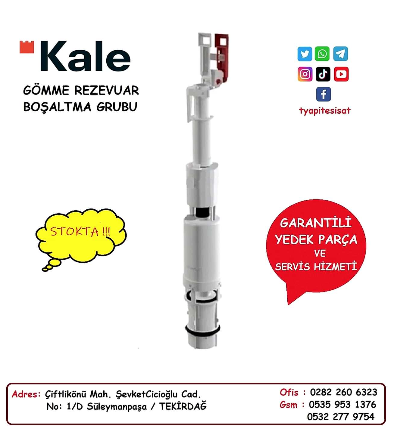 KALE GÖMME REZERVUAR KALE VERSUS BOŞALTMA GRUBU (Versus Model)